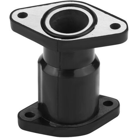 Manguito del carburador, junta de plástico negro resistente al aceite, 7,7 x 7 x 7,7 cm, colector de admisión de motocicleta (1/5)