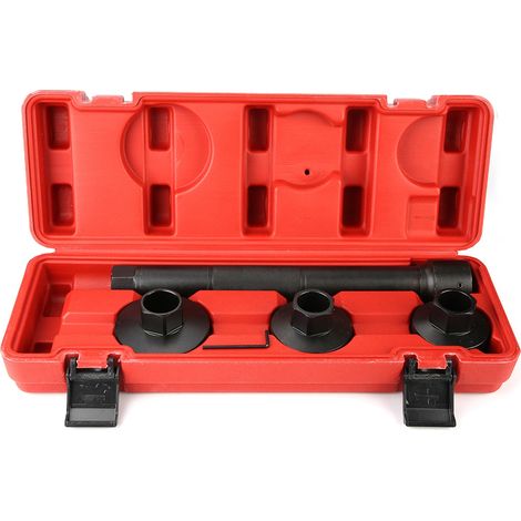 GARRYFIZH Outil pour rotules et embouts de biellettes de direction, outil unique en acier pour crémaillère de direction, rangement facile avec étui de transport robuste, compatible avec la plupart des (1/5)