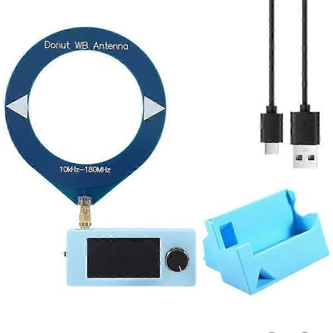 Récepteur radio SI4732 + support + kit antenne, écran 1,9 pouce, radio ondes courtes FM/AM/LSB/USB 10 kHz-180 MHz QAQ (1/5)