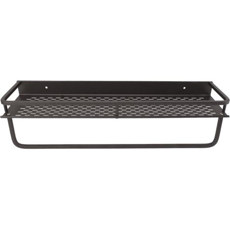 Jeffergarden Étagère de -DOUche grise, facile à installer, en alliage d'aluminium, grande capacité, accessoire pour salle de bain, 60 cm / 23,6 pouces.-DOU