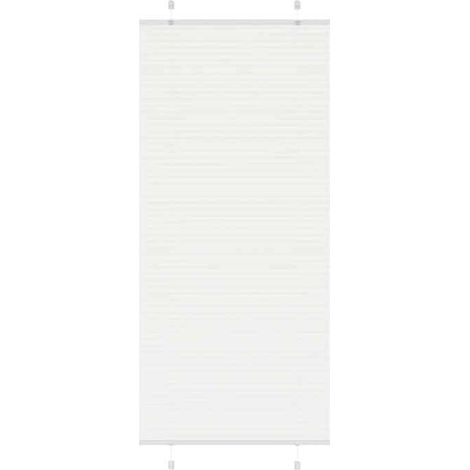 4015515 Store plissé blanc 90x200 cm largeur du tissu 89,4 cm polyester (1/5)
