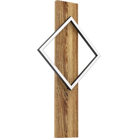 Applique murale design Boyal noir avec bois foncé - 901934