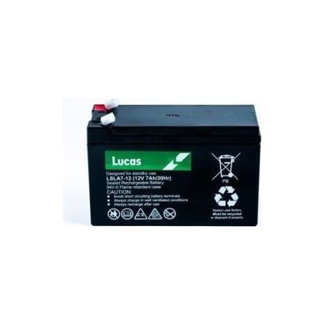 Batterie Plomb étanche Stationnaire VRLA AGM LSLA7-12 12V 7Ah