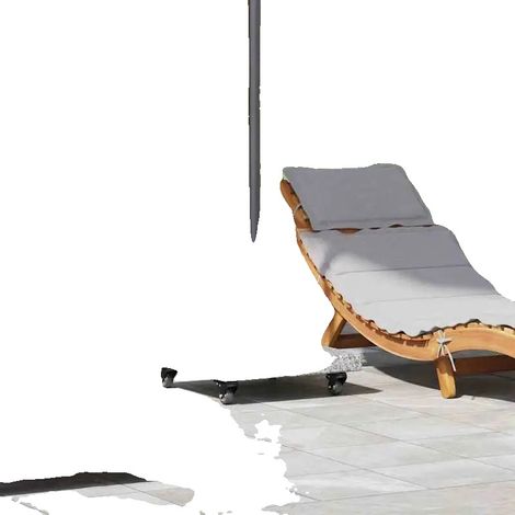 Soporte para paraguas, granito y acero inoxidable, compatibilidad universal, 45 x 45 x 45 cm (1/2)