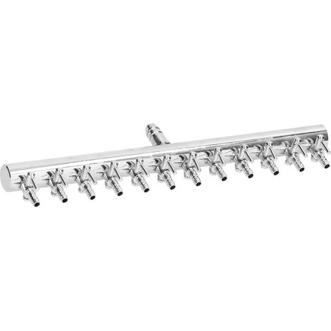 Valve de Distribution pour aquarium, tuyau d'oxygène, interrupteur de réglage du dioxyde de carbone, valve de distribution en acier inoxydable, 12 têtes (1/5)