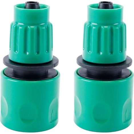 Lot De 2 Raccords Rapides Pour Tuyau D'arrosage, Kit De Remplacement Pour Tuyaux Extensibles (1/5)