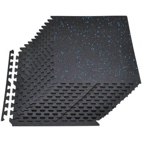 Tapis de Sol Puzzle Fitness 24PCs 61x61x1 - 4 cm Dalles en Mousse (1/5)