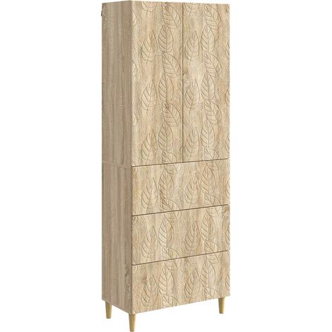 vidaXL Set di armadi 2 pcs Rovere Sonoma 66 x 34,5 x 90 cm