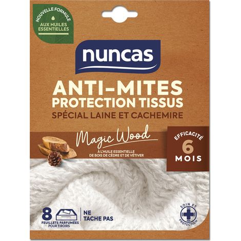 Antimuffa Cassetti Protezione Tessuti 8 Fogli - Nuncas