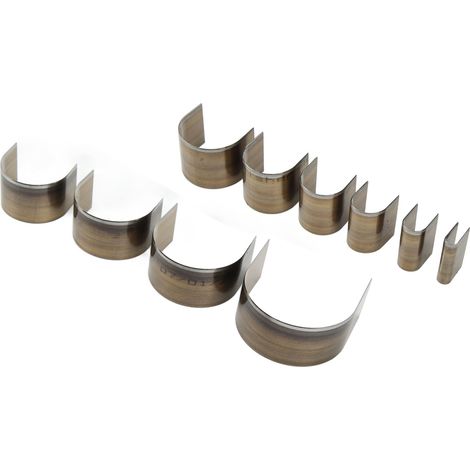 Articles en cuir faits maison : matrice de perforation semi-circulaire pour extrémités de ceinture (5-50 mm) (1/5)