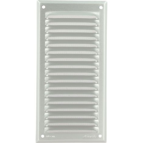 [1LM3015B-nicoll] Grille Nicoll 1LM3015B persienne aluminium blanc avec moustiquaire 30x15cm