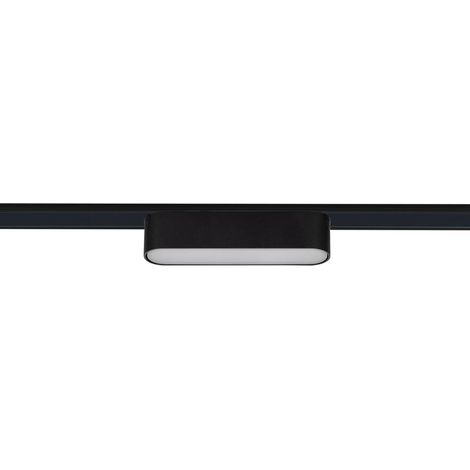 Faretto Lineare LED Binario Magnetico 25mm SuperSlim 6W 48V Nero 120mm  2700K Bianco Caldo