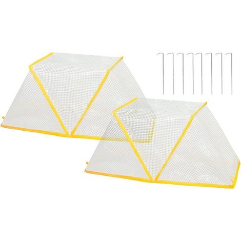 Geeignet für zweiteilige Pflanzenschutzhüllen im Garten, 80 x 34 x 35 cm, faltbar, geeignet für Hochbeete und Gemüsegärten.