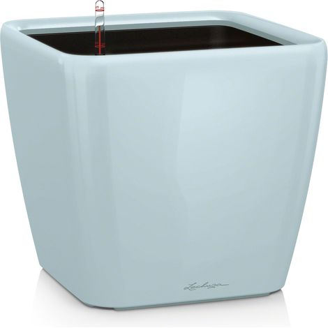 LECHUZA QUADRO Premium LS 21 Komplettset silber metallic (1/5)
