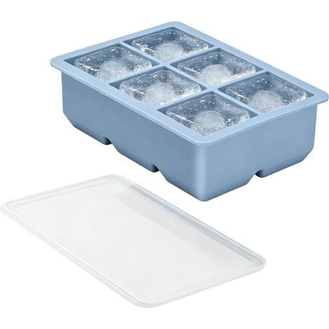 Stampo per cubetti di ghiaccio in silicone di grande capacità e a prova di perdite, con sistema di sgancio rapido, ideale per whisky, cocktail, vino, succhi di frutta, feste, a casa, nei ristoranti e (1/5)