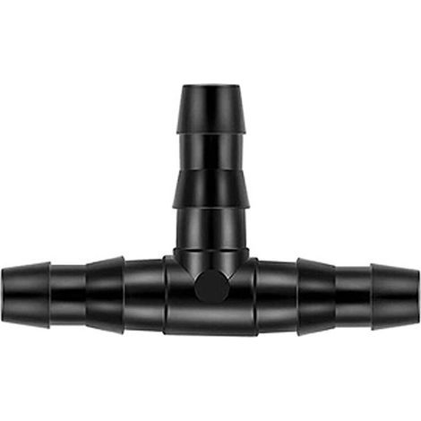 100 Stück 4/7 mm Kunststoff-T-Stück-Schlauchverbinder, Schlauchverbinder mit Widerhaken für Gartenschläuche, T-Stück für Tropfbewässerung, für Gartenbewässerungssysteme, Rasen (1/3)