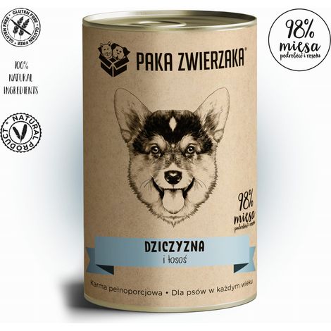 Pack Animal Gibier et Saumon 400g
