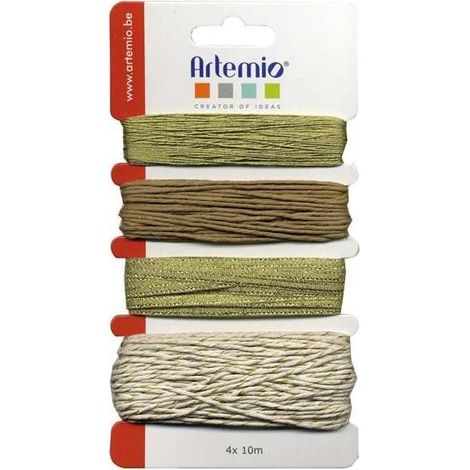 Assortiment de ficelles dorées
