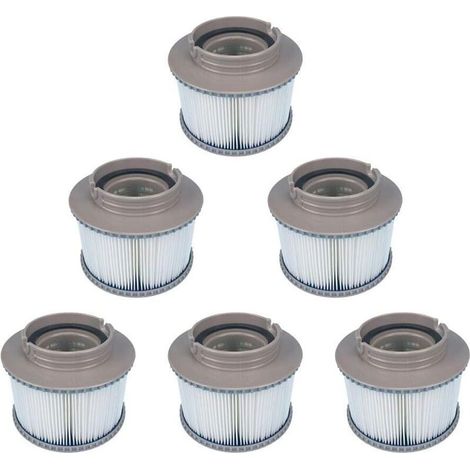 Paquete de 6 filtros de repuesto para bomba de cartucho FD2089 – Dimensiones: 8,6 cm x 11,5 cm – 120 pliegues para una filtración eficiente (1/5)
