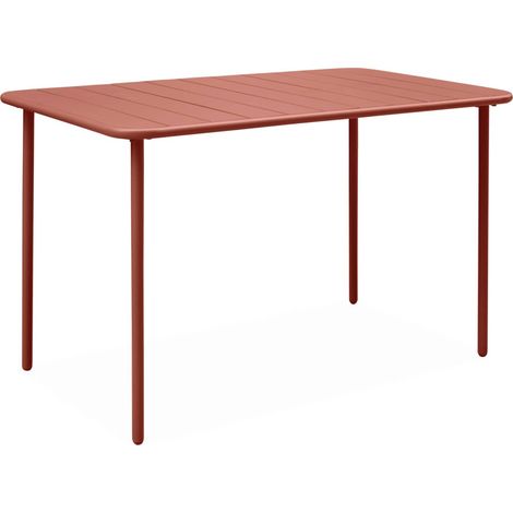 sweeek - Gartentisch aus Stahl für 4 Personen