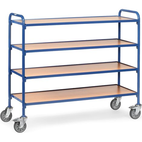 fetra Beistellwagen - mit Böden, Ladefläche 1250 x 470 mm (1/2)