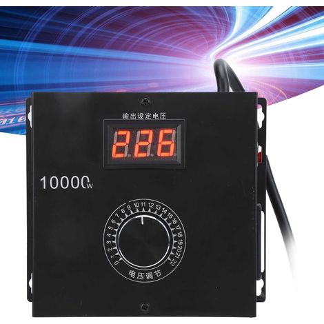 Elektronischer Hochleistungs-Thyristor-Spannungsregler mit Stromvariation, Drehzahlregelung und Temperaturregelung, ausgestattet mit einem Drehschalter, europäischer Standard 220 V. (1/5)