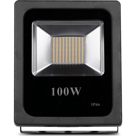 TRADE SHOP - Faro Professionale A Led 5730 Per Esterno Ip65 Impermeabile Wisdom 100w Slim - -Bianco Freddo - (1/4)