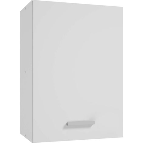 Wandhängender Küchenschrank – Wandhängender Küchenschrank – Mattweiß – 40 x 58 x 31 cm – Kleiner Küchenschrank (1/5)