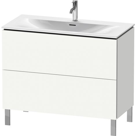 Meuble-lavabo L-CUBE 1020x481mm 2 Au we ma ES Noyer milieu (1/5)