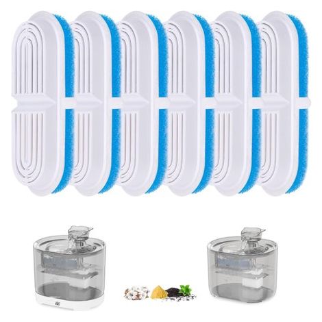 Filtro para bebedero de gatos, 8 filtros de repuesto, apto para bebederos automáticos silenciosos HAPUP para gatos y perros de 2,2 L.S (1/5)