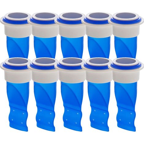 Clapet anti-retour, clapet anti-retour, siphon de sol en silicone réglable pour évier, toilettes, salle de bain et cuisine (Bleu-10) (1/5)