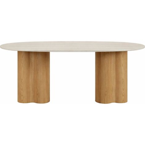Mesa Comedor Mdf Granito 180X90X75 Marron Claro (1/2)