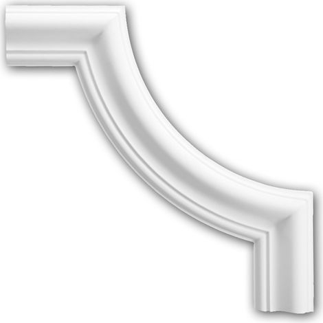 Élément de coin 152301 Profhome Élement décorative style Néo-Classicisme blanc
