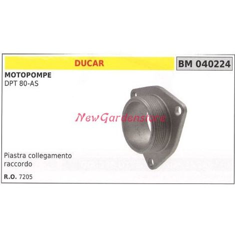 Piastra collegamento raccordo DUCAR motopompa DPT 80-AS 040224