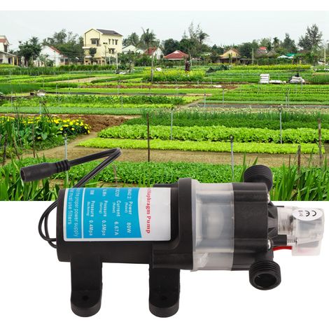 Pompe à eau miniature électrique à membrane CC silencieuse, auto-amorçante, à démarrage/arrêt automatique, 80 W par pompe, tension nominale 12 V (1/5)