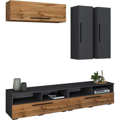 Mur d'extension de mur d'armoire Mur résidentiel Arila XL 200x190x40 - VCM (1/5)