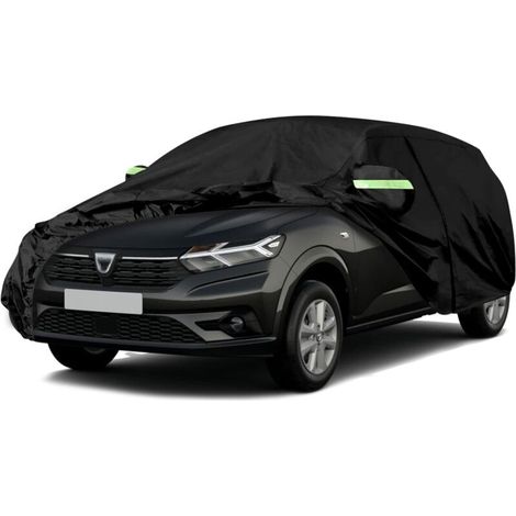 Wasserdichte, staubdichte, UV- und schneebeständige Autoabdeckung, kompatibel mit Dacia Sandero Access Essential Comfort (2008-2024) und bietet umfassenden Schutz für Ihr Fahrzeug.