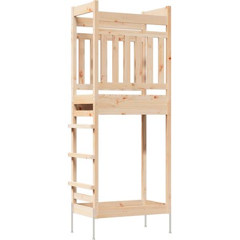 Outdoor Play Tower Natural 85 x 53 x 207 cm Solid Pine Wood vidaXL (1/5)