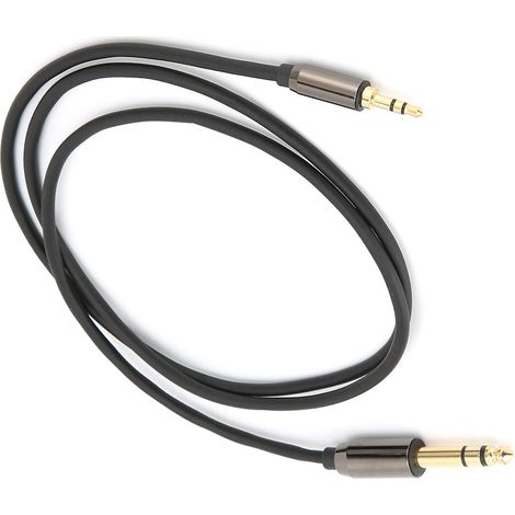 3,5-mm-auf-6,5-mm-Klinkenkabel (Stecker-Stecker) für Leistungsverstärker, Audiomischer, Lautsprecher und elektronische Schlagzeuge (1/5)