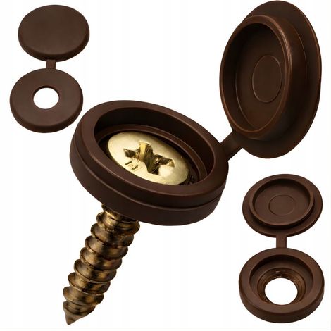 Schraubenkappen 100 Stück Bronze (400) (1/5)