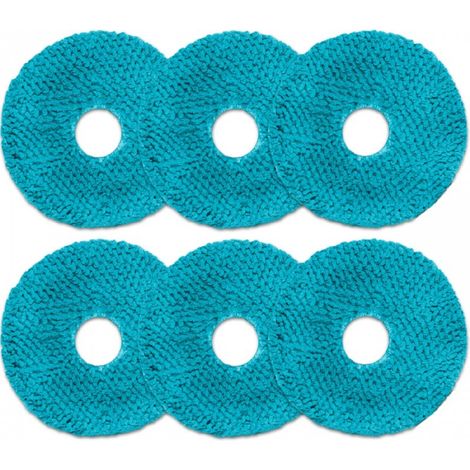 Cecotec Pack de 6 Mopas para Robot Aspirador Conga X50 / X70, Repuesto Original