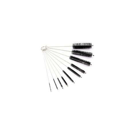 Lot de 10 goupillons en nylon pour nettoyer les pailles, tubes à lait, bouteilles, tubes à essai, théières et autres récipients.-AquaForge (1/4)