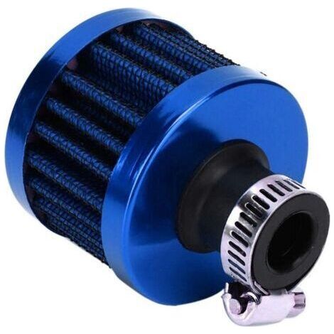 Filtre à air pour mini voiture, filtre d'admission d'air, filtre de reniflard de carter moteur, filtre de couvercle de soupape universel 25 mm (bleu) (1/4)