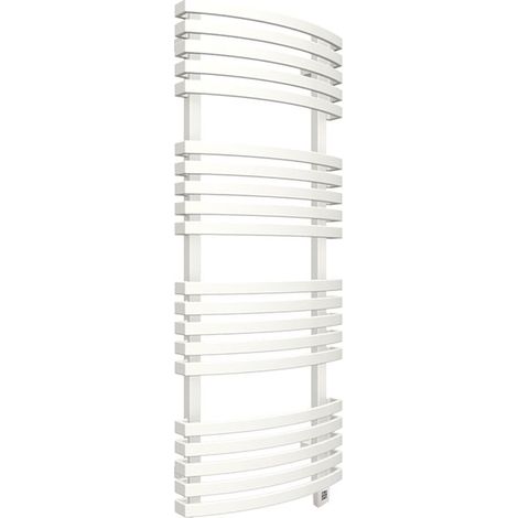 Elektrischer Handtuchheizkörper - Weiß - Höhe 1500mm Breite 480mm - 800 Watt - KIO1500/480E8B