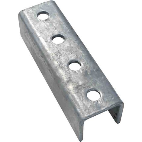 Elément d'assemblage pour rails de 53 x 45mm, Galvanisé et trempé à chaud, longueur de 53mm