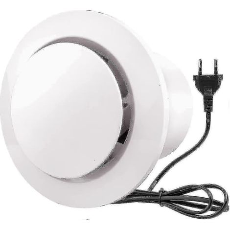 Ecleanfy - Extracteur d'air 100 mm, 130 m³/h, 20 W, avec clapet anti-retour, débit d'air élevé, économe en énergie, pour salles de bains, cuisines, toilettes, serres, tentes (4 pouces) (1/3)