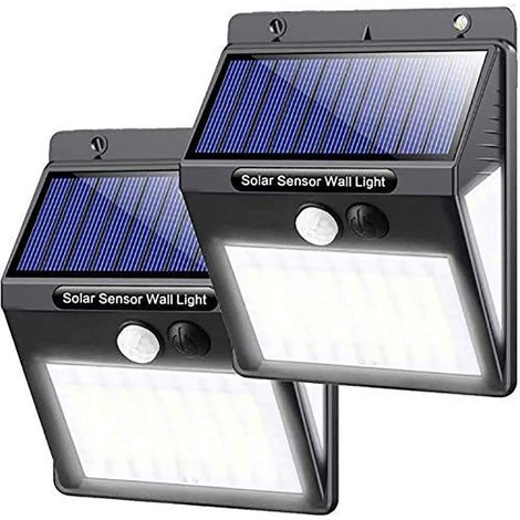 Lampe solaire d'extérieur, lampe solaire à détecteur de mouvement étanche, ultra-lumineuse, sans fil, lampe de sécurité solaire (1/5)