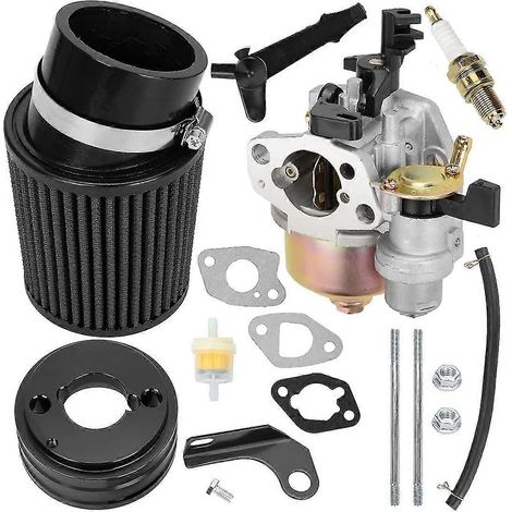 Kit de carburateur haute performance amélioré avec adaptateur de filtre à air, admission et bougie d'allumage pour Predator 212cc 6,5 CV, Honda GX160 GX200 196cc et Coleman CT200U Trail (1/5)