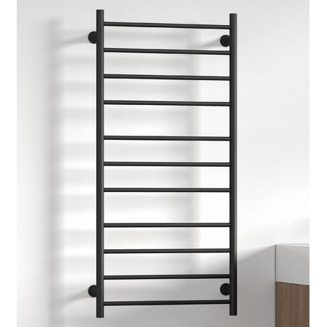 Termoarredo scaldasalviette elettrico colore nero opaco KAM-TR100N kamalu (1/3)