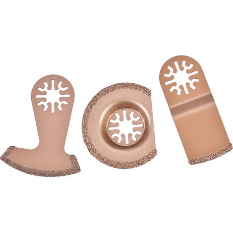 Lame de scie en carbure pour outil multifonction à segments oscillants (lot de 3) (1/5)